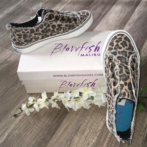 blowfish leopard booties